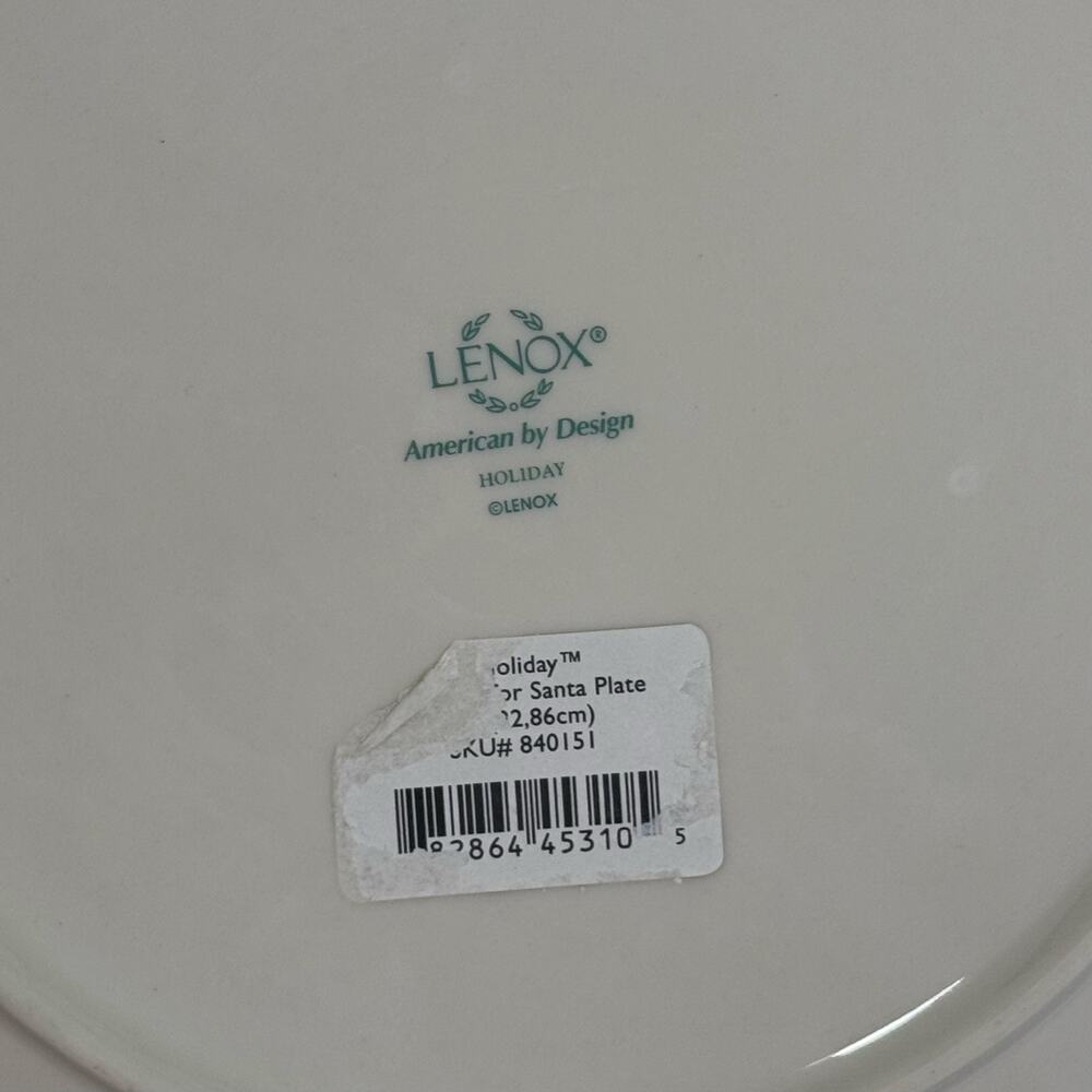 Lenox Cookies for Santa Plate Holiday 9" - Picture 4 of 4